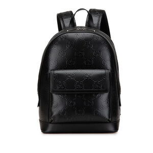 Pre-Loved Gucci GG Embossed Backpack
